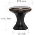 thumbnail image 3 of 10 Pack Oil Rubbed Bronze Kitchen Cabinet Knobs, Solid Oil Rubbed Bronze Pulls Zinc Handles Simple Drawer Cabinet Hardware for Cupboard Drawer Knobs Oil Rubbed Bronze Oil Rubbed Bronze, 3 of 5