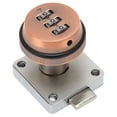 thumbnail image 2 of Combination Cam Lock Zinc Alloy Keyless Password Drawer Lock for Home Office Wardrobe Locker Bronze, 2 of 14