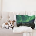 thumbnail image 4 of Ambesonne Green Throw Pillow Cover 2 Pack, Polaris Mountain, 18", Army Green Blue Grey, 4 of 7