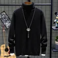 thumbnail image 2 of Suéter de punto de cuello alto para hombre, otoño e invierno, jersey de cuello alto, novedad, sudadera para hombre, estilo coreano, calidad Y2k, 2 of 5