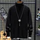 thumbnail image 2 of Suéter de punto de cuello alto para hombre, otoño e invierno, jersey de cuello alto, novedad, sudadera para hombre, estilo coreano, calidad Y2k, 2 of 5