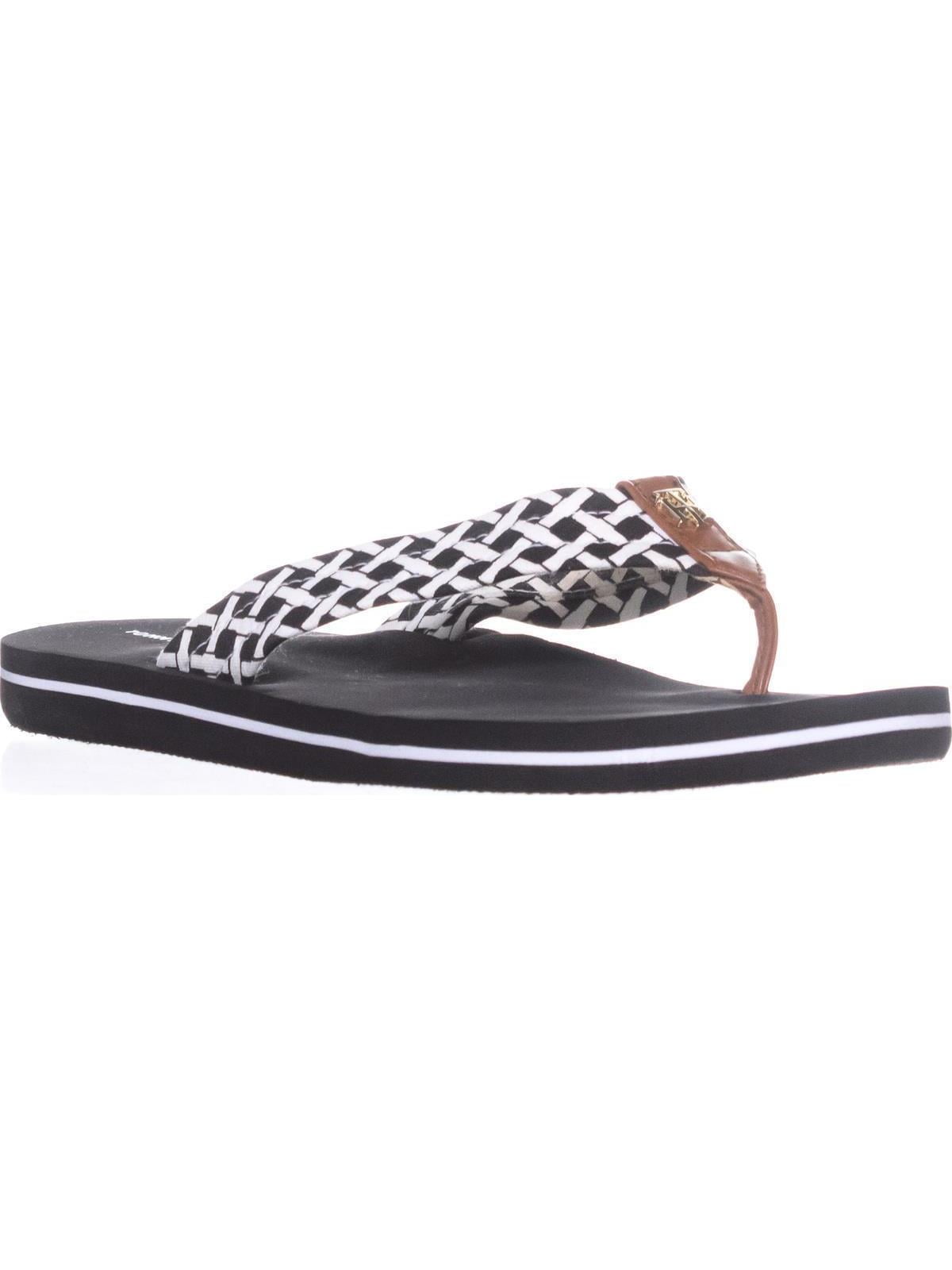Tommy Hilfiger - Womens Tommy Hilfiger Cerley-X Flip Flops, Black - Walmart.com - Walmart.com
