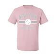 thumbnail image 2 of Wild Bobby City of New York NY Baseball Fantasy Fan Sports Men's T-Shirt, Light Pink, 3X-Large, 2 of 6