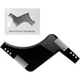 thumbnail image 1 of Beard Shaping Tool, Beard Lineup Tool with Inbuilt Comb, Beard Stencil Beard Template for Men, Curve Step Cut Beard Shaper for Line Up & Edging, 1 of 8