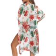 thumbnail image 5 of HELLHERO Mexican Tropical Floral Kimono Swimsuit Cover Up - Lightweight Breathable Beach Cardigan for Women's Summer Vacation & Pool Party, 5 of 6