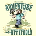 thumbnail image 2 of Men's Minecraft Classic Steve Adventure Is an Attitude Graphic T-Shirt, 2 of 4