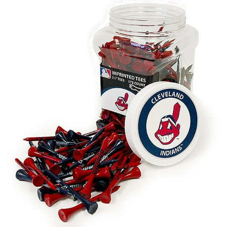 Cleveland Golf Shirts - Team Golf MLB Cleveland Indians Jar Of 175 Golf Tees