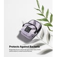 thumbnail image 7 of Ringke Mini Pouch [Two Pocket] Nylon Carrying Pouch Small Bag for AirPods, Galaxy Buds, Earphones, Cards, ID - Light Purple, 7 of 7