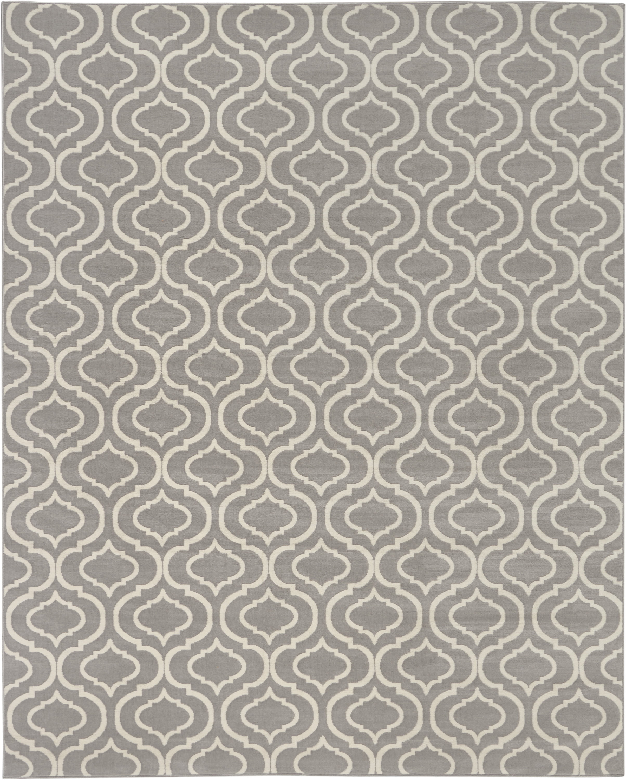 Nourison Bliss Transitional Moroccan Grey 7'10" x 9'10" Area Rug, (8' x 10')