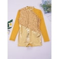 thumbnail image 3 of MSemis Kids Girls Sequins Ballet Dance Gymnastics Leotards Jumpsuit, 3 of 5