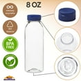 thumbnail image 5 of Rani Clear Plastic Bottles | 8oz PET Bottle with Flip-top Caps | BPA - FREE | Home & Commercial Use, Containers for Sauces, Condiments, Shampoo, Lotion, Sanitizer | Made in USA - Pack of 12, 5 of 7