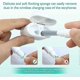 thumbnail image 4 of Bluetooth Earphone Cleaning Brush, 3 in 1 Brush Metal Tip Soft Brush Tool Flocking Sponge for Airpods 1 2 3 Pro MAX Free 2 Galaxy Buds Live IE80, 4 of 5