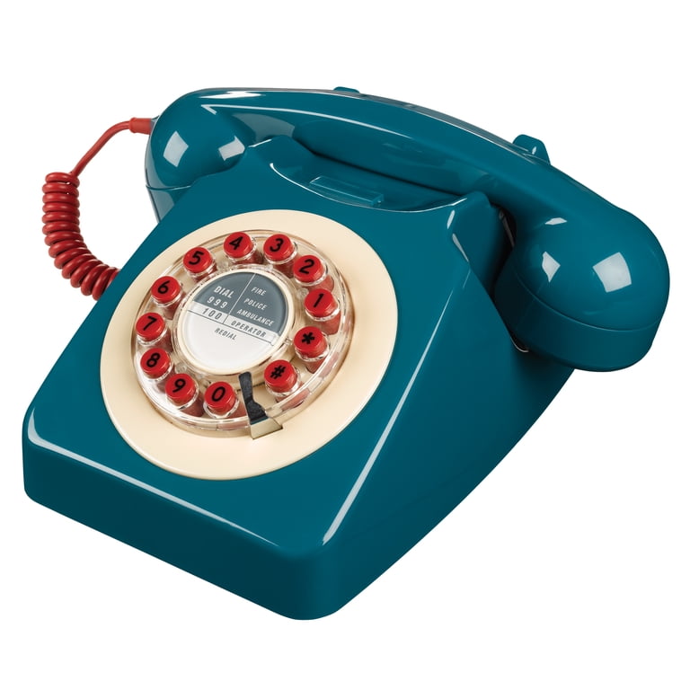 Retro 746 Series Rotary Corded Landline Phone - Walmart.com