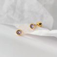 thumbnail image 5 of EOEMY Sparkling 925 Sterling Silver Bow Color Zircon Stud Earrings Gift Screw Backs-Silver-Clear, 5 of 6