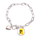 thumbnail image 1 of Limpieza del baño Pulsera de cadena de corazón joyería encanto moda, 1 of 3