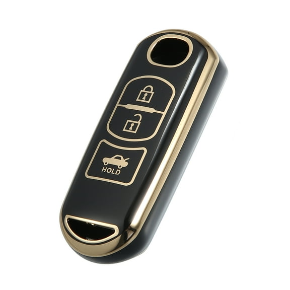 TPU 3 Button Keyless Entry Remote Cover Key Fob Cover Fit for Mazda 2 3 6 CX3 CX4 CX5 CX7 CX9 Black
