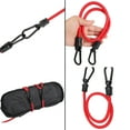thumbnail image 2 of Tension Rope Expander Bungee Cord Elastic Tie Strap String with Carabiner Hook, 60cm/120cm Size Cycling Luggage Strap, 2 of 9
