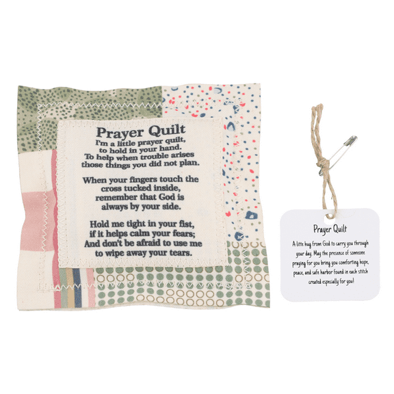 Pocket Prayer Quilt Individually Hand-Sewn Colorful Cozy Symbolist Poetry for Family