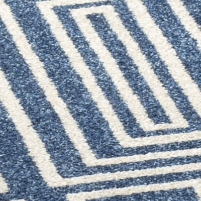 Safavieh Amherst Dawa Geometric Area Rug, Navy/Ivory, 7' x 7' Round