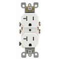 thumbnail image 1 of 20 Amp White Duplex Receptacle, 1 of 1