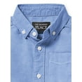thumbnail image 3 of The Children's Place Baby Toddler Boys Long Sleeve Button Up Shirt, Sizes 6M-5T, 3 of 4