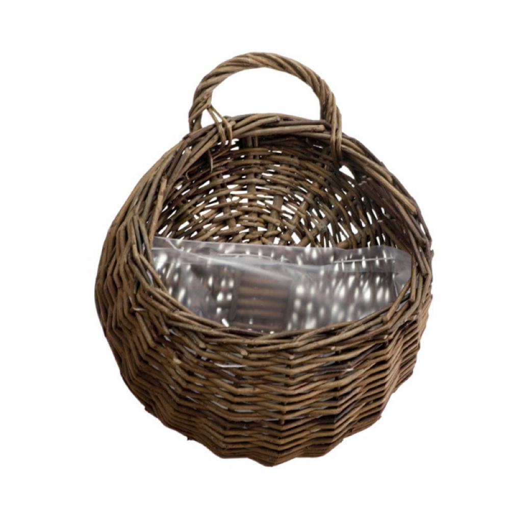 Clearance Rattan Wall Hanging Basket Onion Basket Handwoven Rattan