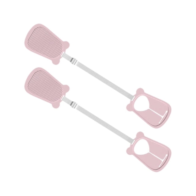 2 piezas Sujetadores de sábana Corres de sábana portátil Portes de sábana de longitud ajustable para colchones de apartamentos Hotel de apartamentos Rosa
