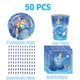 thumbnail image 1 of Vajilla desechable de Disney Cenicienta, mantel de paquete para fiesta de bebé, suministros de fiesta de princesa para niñas, 1 of 4
