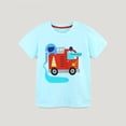 thumbnail image 2 of LRen Toddler Tshirts Boys 2t Boys Space Astronaut Print Round Neck Short Sleeve Graphic T Shirts Kids Summer Shirts Summer Casual Summer Casual Tops Blouse Tee, 2 of 6