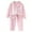 Light Pink, variant on Kids Toddler Girl Boy Two Piece Pajamas Set Button Down Pajama Shirt Top Pants Shorts Baby Sleepwear Pjs Set,(Brown,7-8 Years)
