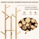 thumbnail image 5 of Perchero para Ropa,Percheros de Madera Independiente con 3 Estantes y 9 Ganchos,Armario de Árbol,Robusto y Fácil de Montar Perchero de Pie para Entrada,Pasillo,Dormitorio 40 * 40 * 165cm, 5 of 9