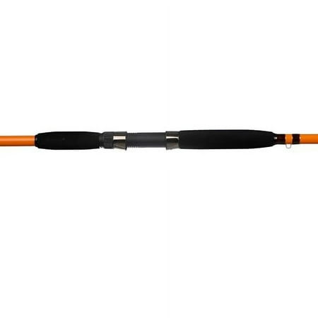 Catfish Pro Tournament Series Spinning Rod - 7 6 One-Piece Fishing Rod with Super Grip Glow-in-The-Dark Tip Heavy-Duty Stainless-Steel Guides