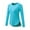 Blue, variant on Prolriy Gym Shirts Woman, Lady's Summer Autumn Long Sleeve T Shirt Yoga Wear Sun Long Sleeve Sports Loose Split Running Fitness Clothes Womens Tops Summer Tops Black L