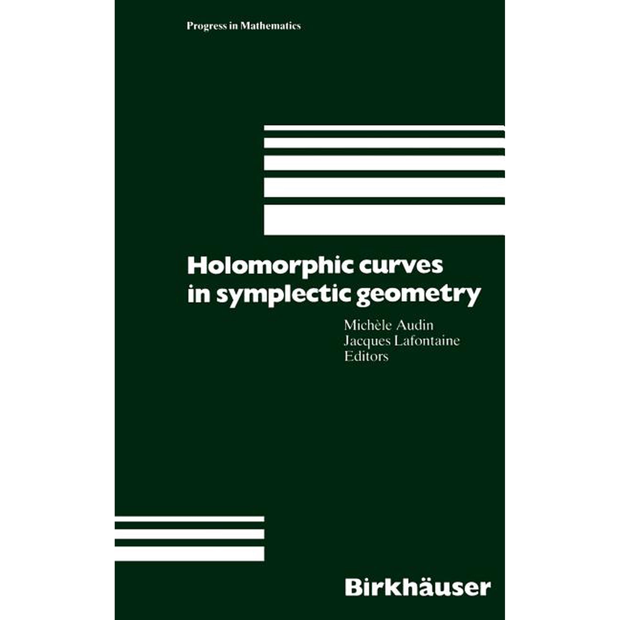 Progress in Mathematics Holomorphic Curves in Symplectic Geometry Book 117 (Hardcover)