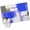 Blue Gray White, variant on 2.7'x5' Area Rugs, Sage Green Grey Indoor Outdoor Area Rug for Living Room Bedroom, Modern Oil Painted Abstract Geometric Washable Bathroom Rugs Kitchen Floor Carpet Mats Home Decor Aesthetic