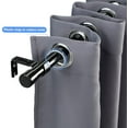 thumbnail image 5 of OLIYNEDY Black Curtain Rods for Windows 30 to 48 inch, 1 inch Heavy Duty Curtain Rod For Bathroom, Living room, Kitchen, 5 of 6