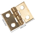 thumbnail image 2 of CATIEBYE 50Ud Bisagras Decorativas De Para Muebles Y Cajas De Madera Color Dorado, 2 of 8