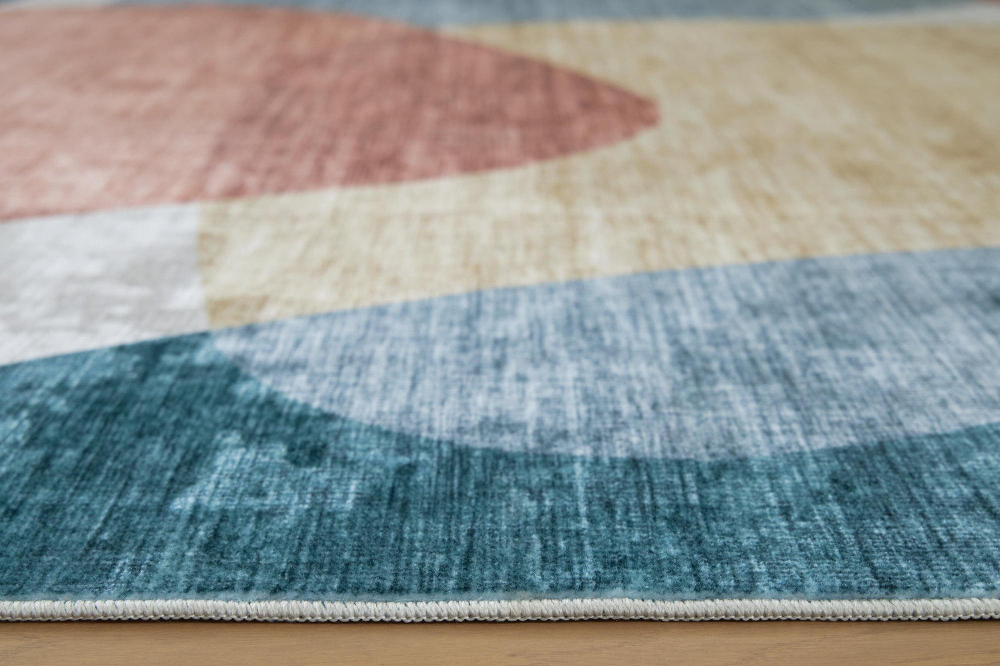 Signature Design by Ashley Chanleigh 8' x 10' Washable Area Rug, Multicolor Contemporary Abstract Design
