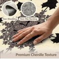 thumbnail image 6 of ODIKA 2'x3' Washable Accent Rug Pet Friendly, Bedside Mat Vintage Bat Boho Plant Scroll Halloween Flowers Purple Gothic Flowing Dynamic for Bedroom, Nursery, RV, 6 of 7