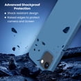 thumbnail image 3 of Entronix Silicone Case Compatible with iPhone 17e, Soft-Touch & Slim Protective Cover, Aqua Blue, 3 of 5