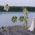 thumbnail image 3 of Weeding Arch Backdrop Stand Set, 6.6FT x 6.6FT Wedding Arches Metal Rectangular Balloon Arch Stand with Flower Stand for Wedding, Birthday, Baby Shower, Anniversary Decoration, 3 of 8