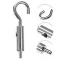 thumbnail image 5 of 5pcs Professional Hook and Eye Turnbuckle Cable Guide Hook Wire Rope Accessories, 5 of 5