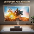 thumbnail image 3 of Proyector FUDONI Electric Focus de alto brillo 1080P WiFi, 3 of 8