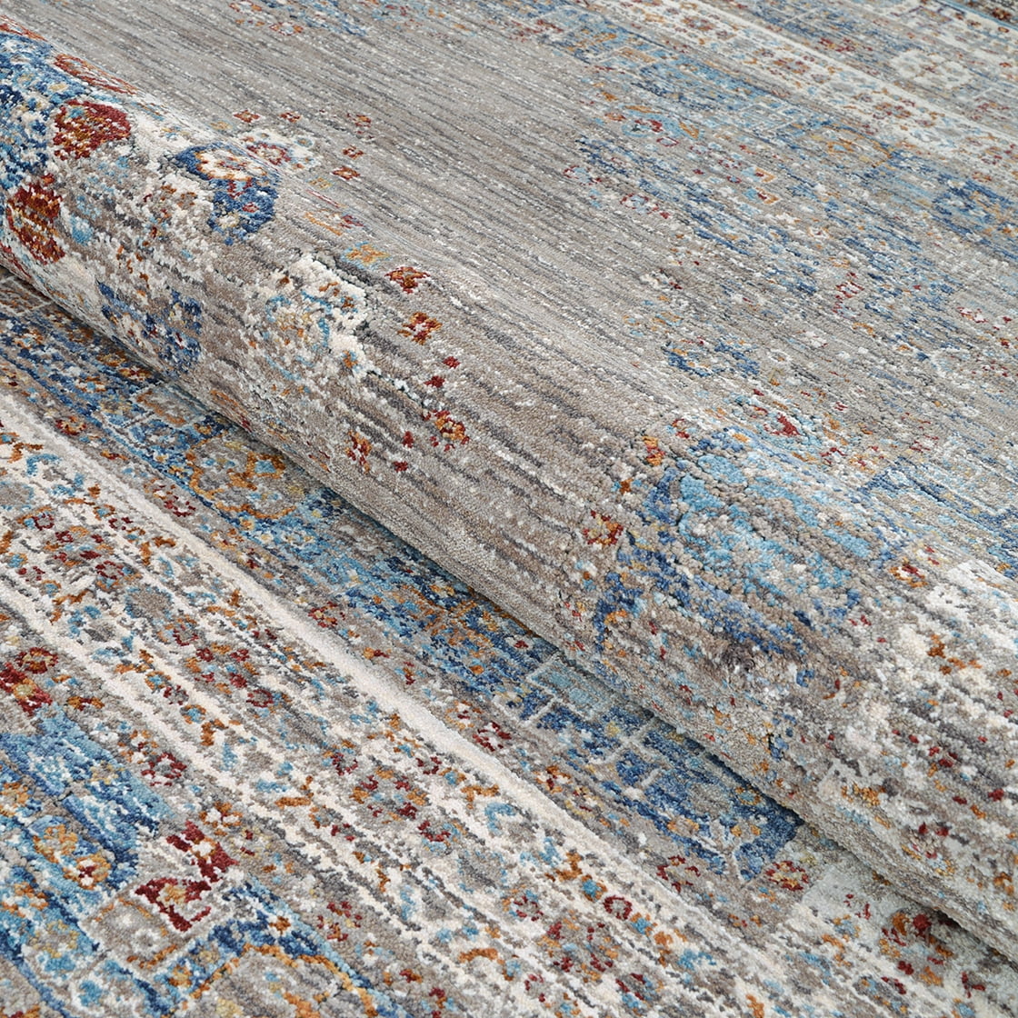 Couristan Nostalgia Hamadan Area Rug, Tawny-Denim, 7'10" x 10'9"