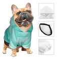 thumbnail image 4 of Uemuo Teal Turquoise for Winter Dog Hoodie Sweatshirts with Pockets Warm Dog Clothes for Small Dogs Chihuahua-X-Small, 4 of 8
