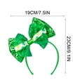 thumbnail image 3 of TanSiDing St. Patrick's Day Headband, Irish Party Hat, Green Festival Accessory for Adults, St. Patty's Parade Decor, Unisex Elastic Hairband, Holiday Celebration Prop, 3 of 6