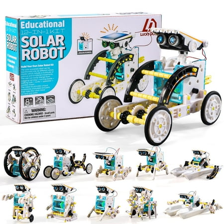 Lucky Doug Solar Robot Kits for Kids, Science Kits for Kids Ages 8-12, Building Toys for Boys Ages 8-12 Years Old Boys Gifts