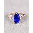 thumbnail image 2 of Sale: 1.25 Carat Blue Sapphire and Diamond Engagement Ring in 10k Rose Gold for Women on Sale, 2 of 2