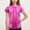 Hot Pink, variant on Kids Sequin Short Sleeve T-Shirt for Girls, Sparkly Round Neck Top for Pageants, Parties, and Special Occasions