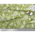 thumbnail image 3 of Soimoi Green Rayon Fabric Floral & Paisley Print Fabric by Yard 42 Inch Wide, 3 of 3